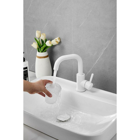 Смеситель для раковины Belz B10810-8, белый матовый - фото 14