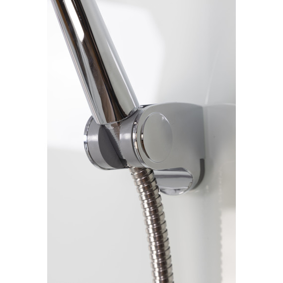 Душевая кабина Niagara Classic NG-2307-14 80х80х215 см, высокий поддон (40см), стекло матовое, профиль серебро (безсиликоновая сборка) - фото 8