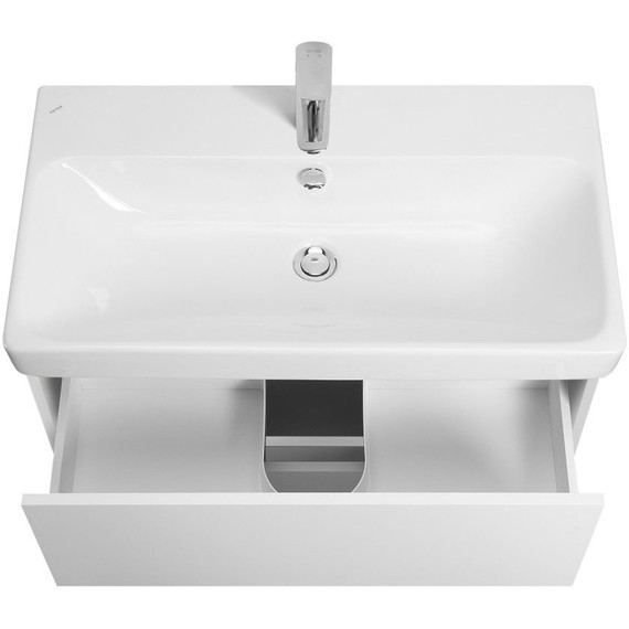 Тумба подвесная с раковиной Акватон Сканди 80 см 1A283001SD010 - фото 4