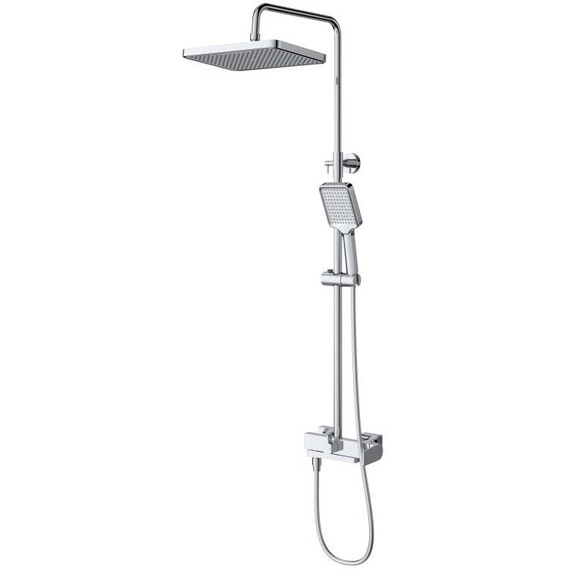 Душевой комплект BelBagno: Душевая стойка ARDENTE-VSCM-CRM + смеситель для раковины ARDENTE-LVM-CRM-W0 (Новинка 2025) - фото 4