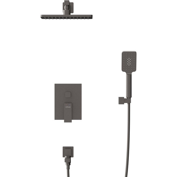 Душевая система для ванны Cezares SLIDER-VDSET-GM, оружейная сталь - фото 2