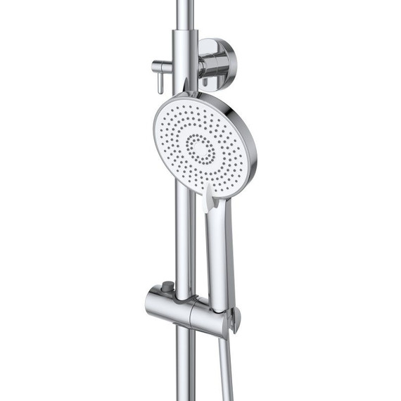 Душевой комплект BelBagno: Душевая стойка AURORA-VSCM-CRM + смеситель для раковины AURORA-LVM-CRM-W0 (Новинка 2025) - фото 11