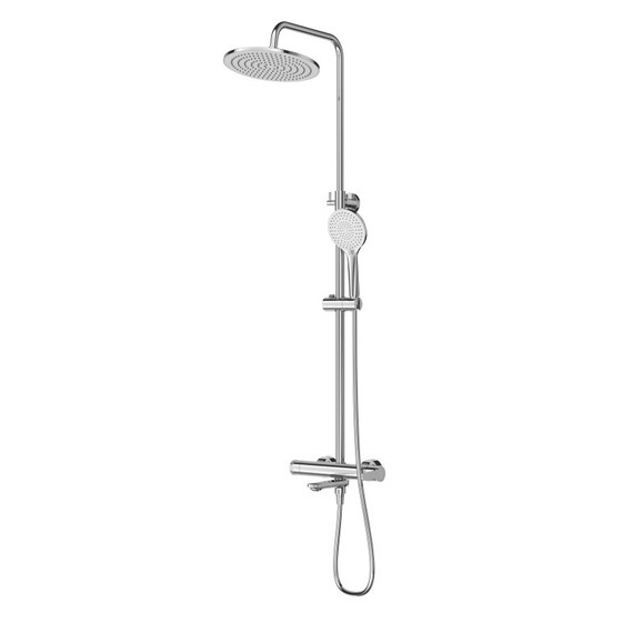 Душевой комплект Cezares: Душевая стойка LUX-CVD-01 + смеситель для раковины LUX-LS-01-W0 (Новинка 2025) - фото 3