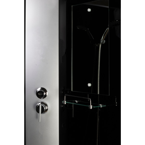 Душевая кабина Niagara Classic 80х80х215 см NG-2507-14, высокий поддон (40см), стекло тонированное, профиль серебро (безсиликоновая сборка) - фото 15