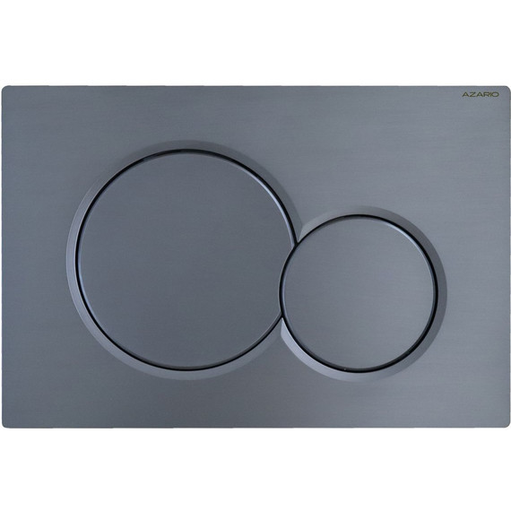 Кнопка смыва Azario AZ-010.08, оружейная сталь матовая - фото 