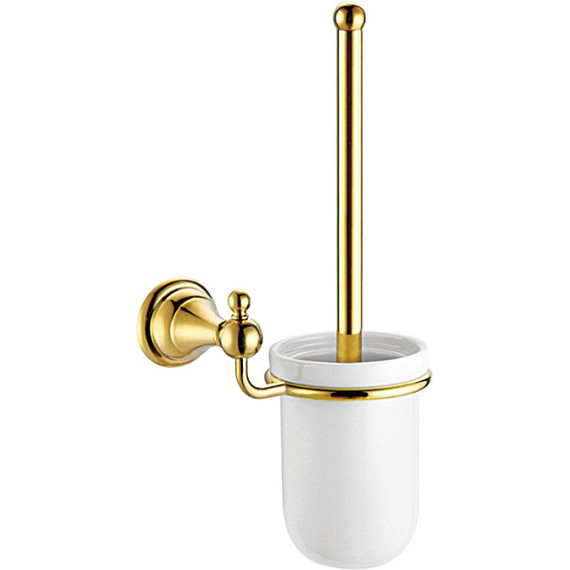 Ёршик для унитаза Azario Elvia AZ-91113G, цвет золото - фото 