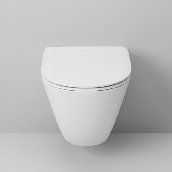 Унитаз подвесной безободковый Grossman GR-4411SQ с тонкой крышкой микролифт (система смыва Торнадо) - фото 8