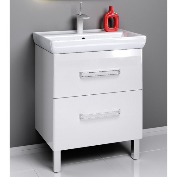 Тумба напольная с раковиной Aqwella Нео 70 см Neo.01.07 (раковина Дрея) - фото 7