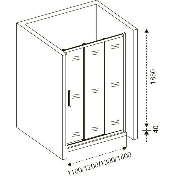Душевая дверь Bas Orion WTW-130-G-CH 130 см хром/матовое - фото 6