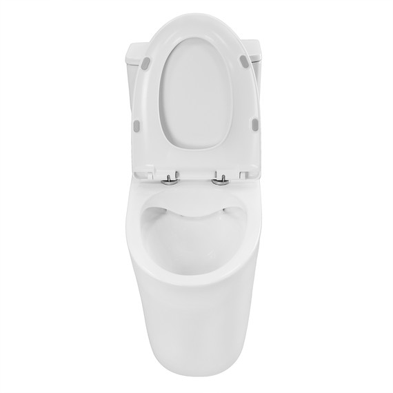 Унитаз-моноблок безободковый Azario Ansa AZ-2301 с тонкой крышкой микролифт - фото 5