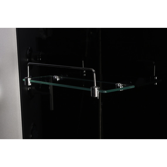 Душевая кабина Niagara Eco 120x80 см NG-4512-14L BLACK, с мелким поддоном 13 см, профиль хром матовый, стекло тонированное (безсиликоновая сборка) - фото 8