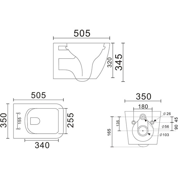 Унитаз подвесной безободковый Veconi Pulo VPU-51T (Система смыва торнадо) с тонкой крышкой микролифт - фото 7
