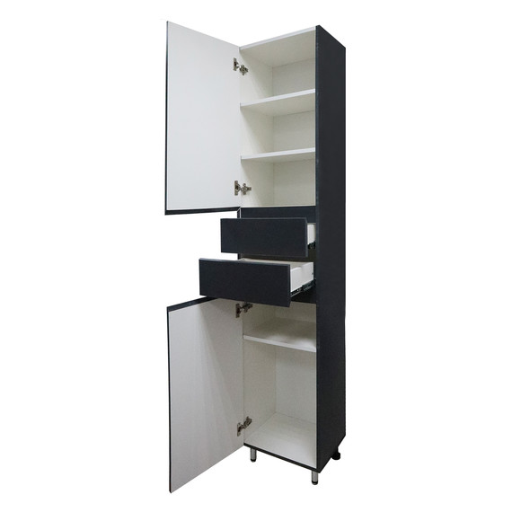 Пенал напольный Azario Эстима 40 см L CS00094560, графит - фото 2