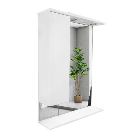 Зеркало-шкаф Azario Эстима 60 см L CS00094630, белый - фото 5