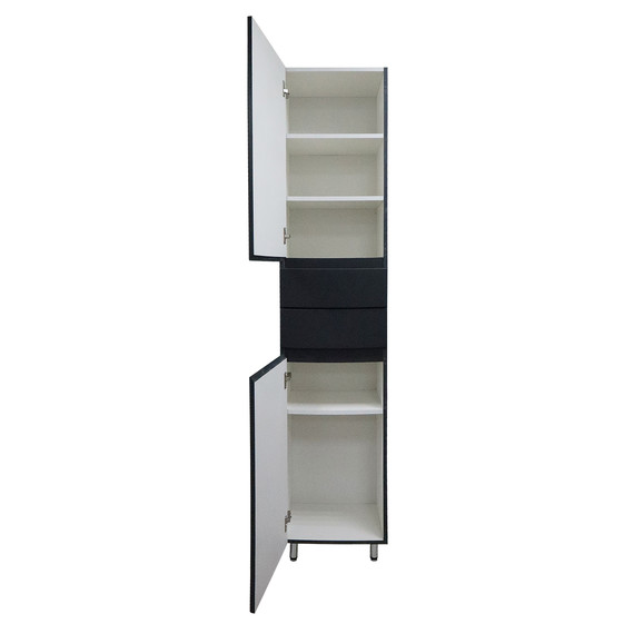 Пенал напольный Azario Эстима 40 см L CS00094560, графит - фото 4