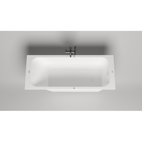 Ванна каменная Salini Orlanda 170x70 см 102111G (S-Sense) глянцевая - фото 3