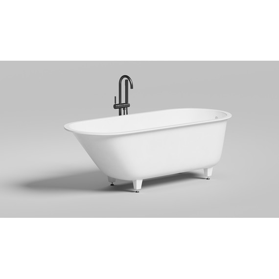 Ванна каменная Salini Ornella 179x80 см 102322M (S-Stone) матовая - фото 9