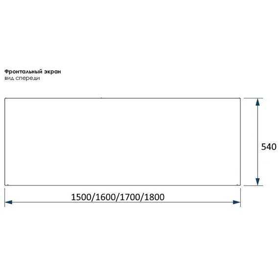 Фронтальная панель универсальная Vento Italy 170 см - фото 2