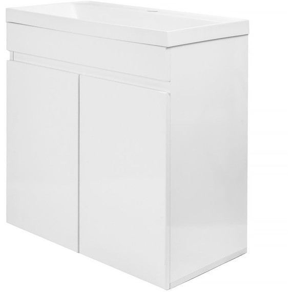 Тумба напольная с раковиной AN Сабина 60H 60 см, белый - фото 