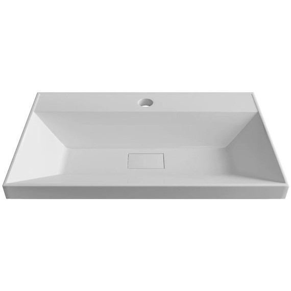 Тумба напольная с раковиной AN Сабина 60H 60 см, белый - фото 2