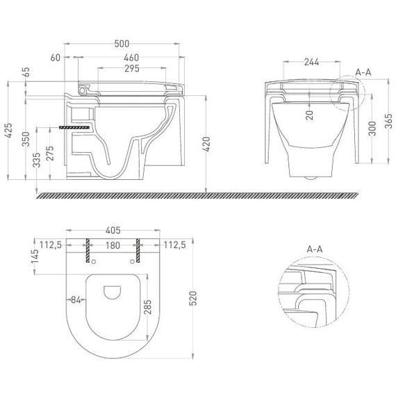 Унитаз подвесной безободковый Salini Gemelli 240121KSM с крышкой микролифт (S-Stone) белый матовый - фото 10