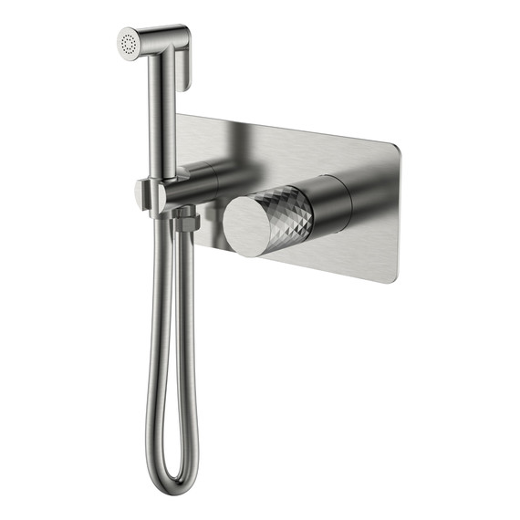 Набор для гигиенического душа Boheme Stick 127-NB (со скрытой частью) никель - фото 