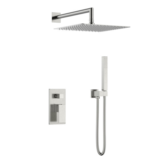 Душевая система для душа Boheme Qubic 474-3-NB, никель - фото 