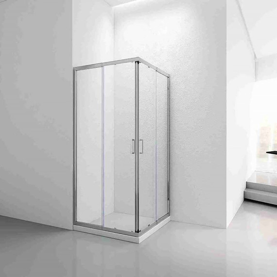 Душевое ограждение AN 100х100 см, хром/прозрачное - фото 2