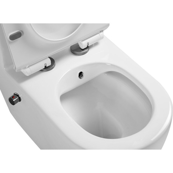 Унитаз-моноблок безободковый SantiLine SL-5011SM-BD с тонкой крышкой микролифт - фото 2