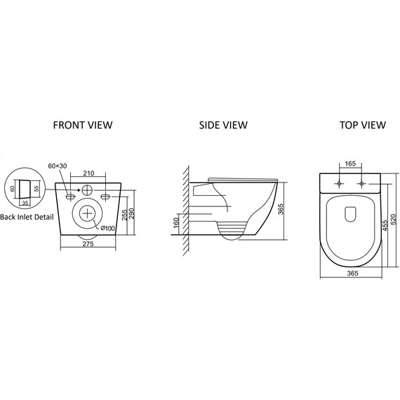 Унитаз подвесной безободковый SantiLine SL-5025 с тонкой крышкой микролифт (система смыва Торнадо) - фото 12