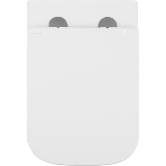 Унитаз подвесной безободковый SantiLine SL-5027 с тонкой крышкой микролифт (система смыва Торнадо) - фото 10