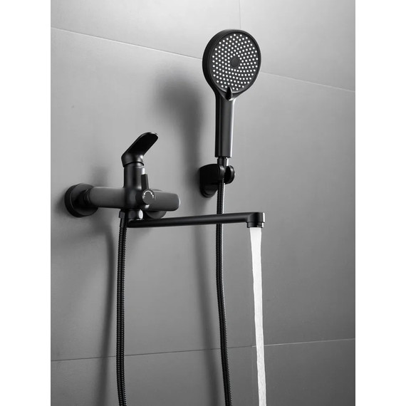 Смеситель для ванны Belz B22713-7, чёрный - фото 4