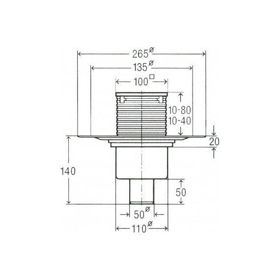 Трап Viega DN 50 100x100 583224 - фото 2