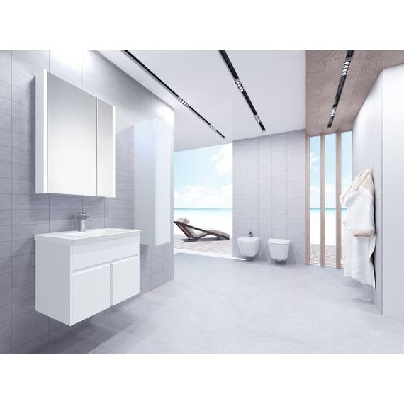 Тумба подвесная с раковиной Roca Up 60 см ZRU9303010, белый - фото 9