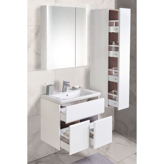 Тумба подвесная с раковиной Roca Up 70 см ZRU9303011, белый - фото 8