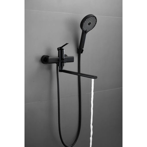 Смеситель для ванны Belz B22813-7, чёрный - фото 3