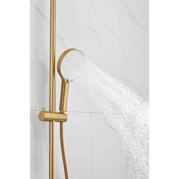 Душевая стойка Belz B24713-5, золото - фото 13