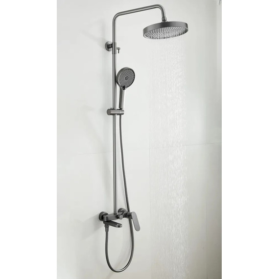 Душевая стойка Belz B24713-3, оружейная сталь - фото 6