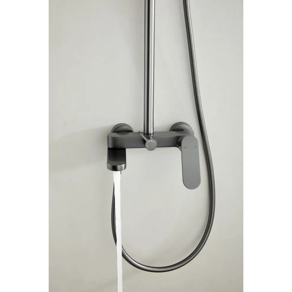 Душевая стойка Belz B24713-3, оружейная сталь - фото 14