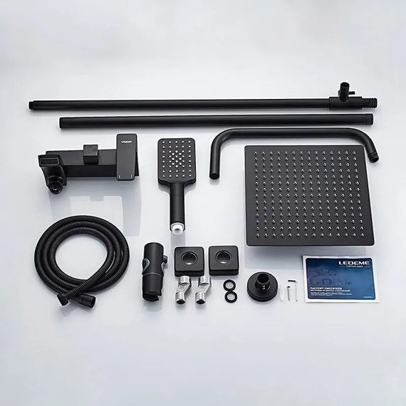 Душевая стойка Ledeme L2478B, чёрный - фото 14