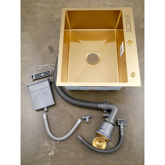 Кухонная мойка Diadonna DS5060G, золото - фото 3