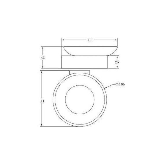 Мыльница Belz B91002, цвет белый матовый - фото 2
