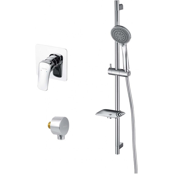 Набор смесителей 3 в 1 для душа Aquatek Вега AQ1076CR, Цвет производителя: хром - фото 