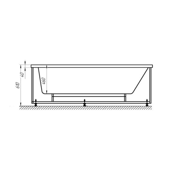 Ванна акриловая Jacob Delafon Odeon Rive Gauche 170x75 см E6D366RU-00 - фото 4