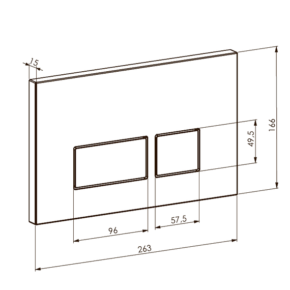 Кнопка смыва Boheme 664-NB, никель - фото 3