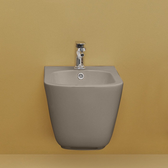 Биде подвесное Kerasan Tribeca 512581, Nocciola - фото 