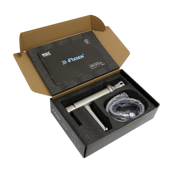 Смеситель для раковины Fixsen NORDIC FX-8806N, сатин - фото 4