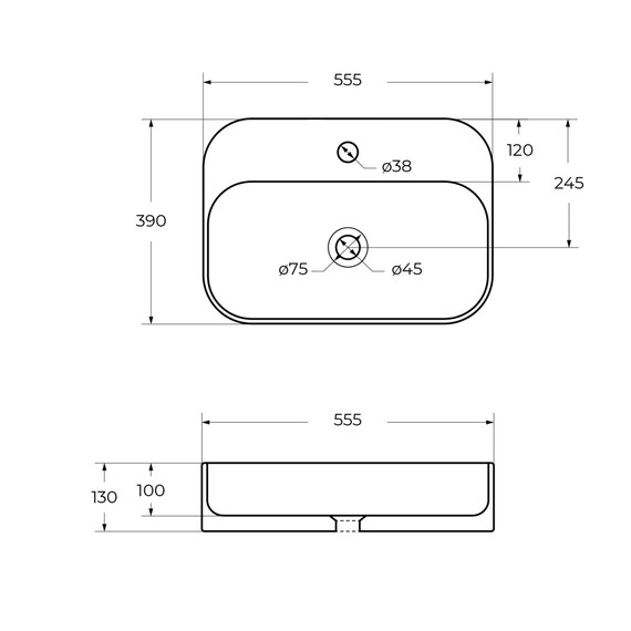 Раковина-чаша Cezares 55 см CZR-6616 - фото 8