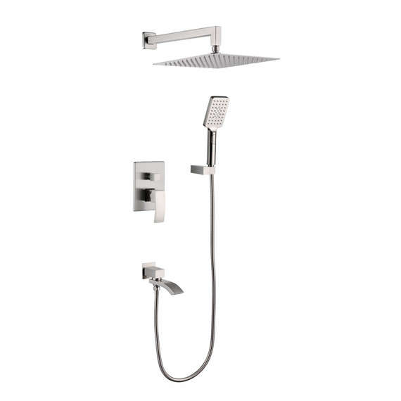 Душевая система для ванны Grocenberg GB5007NK, никель - фото 