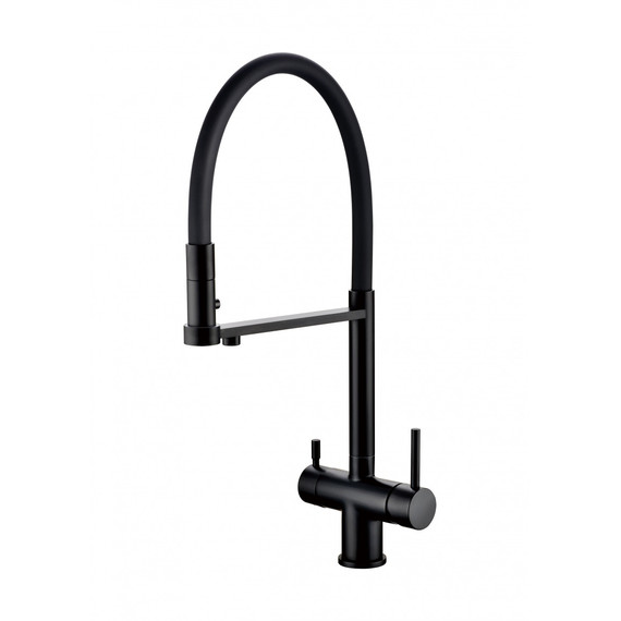 Смеситель для кухни Grocenberg GB4095BL, чёрный матовый - фото 